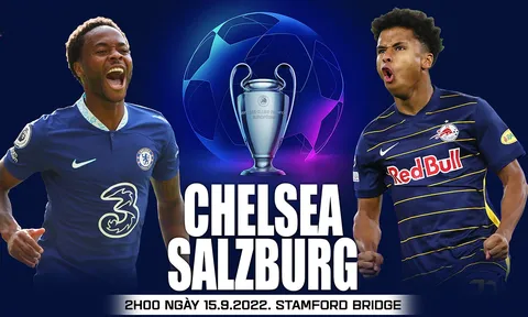 Trực tiếp bóng đá Chelsea vs RB Salzburg - UEFA Champions League 2022 - Link FPT Play full HD