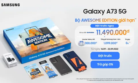 Samsung ra mắt Galaxy A73 5G Awesome Edition phiên bản Giới Hạn Chinh Phục Tín Đồ Gaming