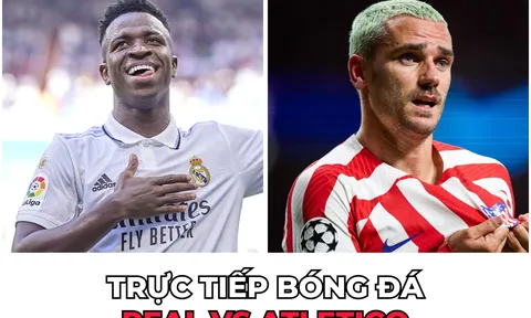 Trực tiếp bóng đá Real vs Atletico 2h ngày 19/8: 'Derby kinh điển thành Madrid', Vinicius tỏa sáng?