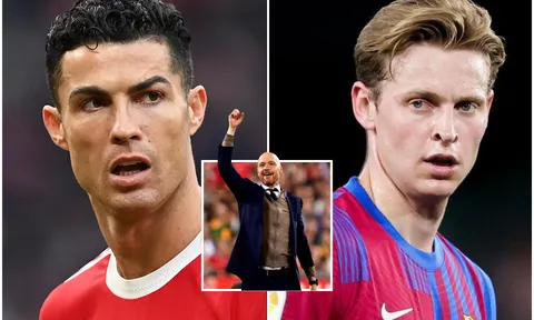 Chuyển nhượng MU 19/9: Ten Hag muốn bán Ronaldo để có tiền chiêu mộ De Jong