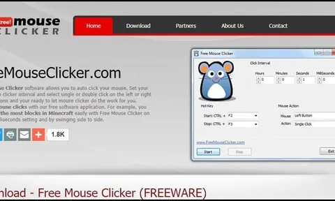 Free Mouse Auto Clicker là phần mềm gì?