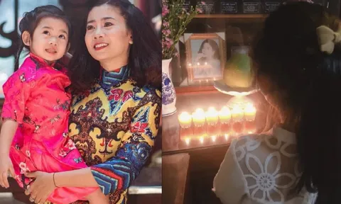 Xúc động cảnh Lavie đứng trước di ảnh Mai Phương, bảo mẫu: 'Nhớ mẹ dẫu biết nghìn trùng xa cách'