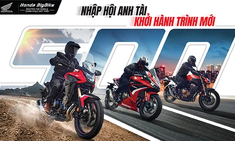 Honda Việt Nam giới thiệu  loạt phiên bản mới mẫu xe phân khối lớn CBR500R, CB500X và CB500F