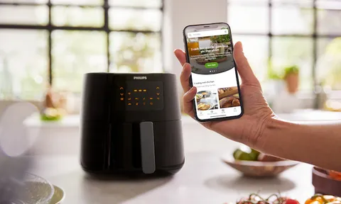 Philips ra mắt nồi chiên không dầu Philip HD9280: Trang bị tính năng kết nối Wifi cực 'xịn xò'