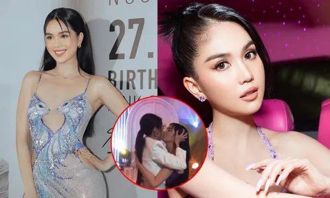 Ngọc Trinh say xỉn văng tục, hôn bạn đồng giới trong tiệc sinh nhật tuổi 33