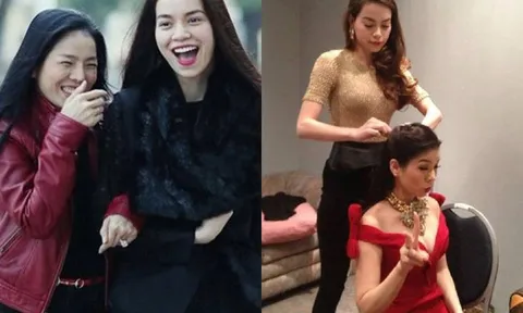 Chùm ảnh Lệ Quyên, Hồ Ngọc Hà từ 'chị em sương máu' đến 'mũi tên uất hận': Gặp nhau là sượng trân!