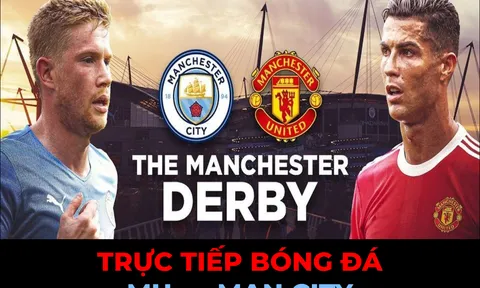 Trực tiếp bóng đá MU vs Man City; Link xem trực tiếp bóng đá MU vs MC; Link Ngoại hạng Anh K+ FullHD