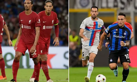 Lịch thi đấu C1 hôm nay: Liverpool nguy cơ bị loại sớm; Barcelona vs Inter