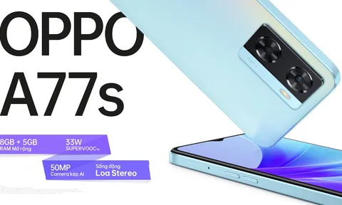 OPPO ra mắt A77s: Thiết kế thời thượng, hiệu năng mượt mà