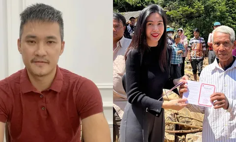 Phản ứng của Công Vinh khi Thủy Tiên bất chấp khó khăn vẫn đi từ thiện