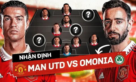 Nhận định MU vs Omonia. 2h ngày 14/10/2022: Ronaldo tiếp tục tỏa sáng?
