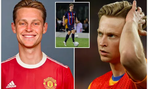 Hối hận vì ở lại Barca, De Jong 'cầu cứu' MU