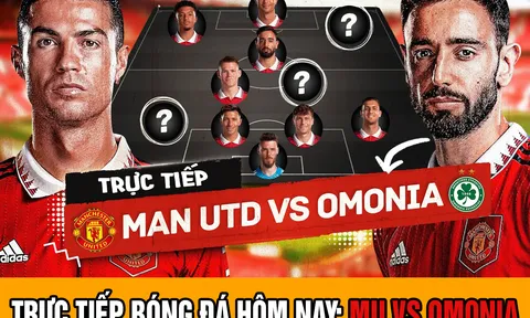 Trực tiếp bóng đá MU vs Omonia; Link xem MU vs Omonia trực tiếp C2 FULL HD