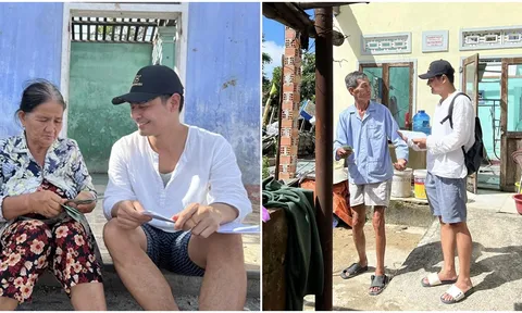 MC Phan Anh báo cáo tổng kết hoạt động từ thiện