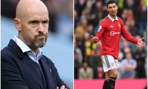 Ronaldo bất bình với HLV Ten Hag trong ngày MU bị Newcastle cầm hòa