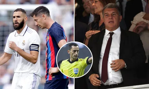 Thua đau Real Madrid, chủ tịch Barca vào phòng trọng tài đòi lại công bằng