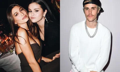 Khoảnh khắc Selena Gomez và vợ Justin Bieber chụp ảnh chung gây chú ý