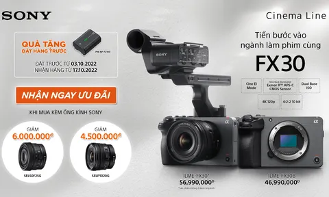 Sony mở rộng dòng sản phẩm Cinema Line với máy quay 4K Super 35