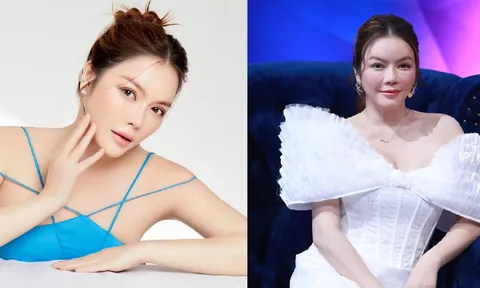 Lý Nhã Kỳ đẹp nền nã với đầm xanh gợi cảm