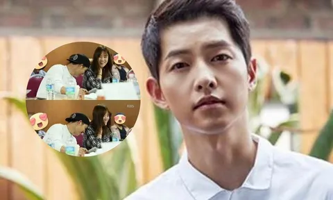 Xôn xao hình ảnh Song Joong Ki 'làm nũng' bạn diễn nữ