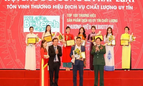 Thương hiệu Webiotech xuất sắc vượt qua hàng trăm doanh nghiệp để lọt "Top 100 thương hiệu sản phẩm dịch vụ uy tín chất lượng"