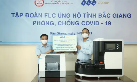 Tập đoàn FLC trao tặng Bắc Giang 3 hệ thống xét nghiệm Covid – 19 trị giá gần 9 tỷ đồng