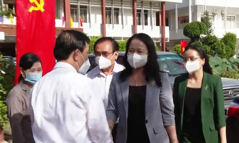 Đoàn công tác Phó Chủ tịch nước Võ Thị Ánh Xuân làm việc với Tiền Giang