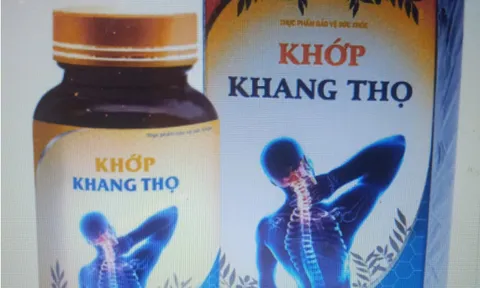 Quảng cáo TPBVSK Khớp Khang Thọ gây hiểu lầm như thuốc chữa bệnh