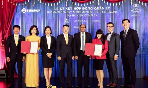 Ascott sẽ vận hành tổ hợp khách sạn, căn hộ dịch vụ, TTTM cao cấp Tây Hồ View của Sun Group