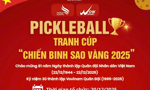 Pickleball “Chiến binh Sao Vàng 2025”: Khi thể thao trở thành phong cách sống của người trẻ