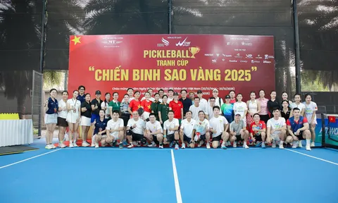 Pickleball lan tỏa lối sống năng động qua Cúp Chiến binh Sao Vàng 2025