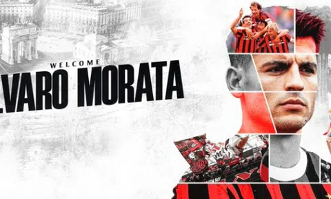 CHÍNH THỨC! Alvaro Morata gia nhập AC Milan