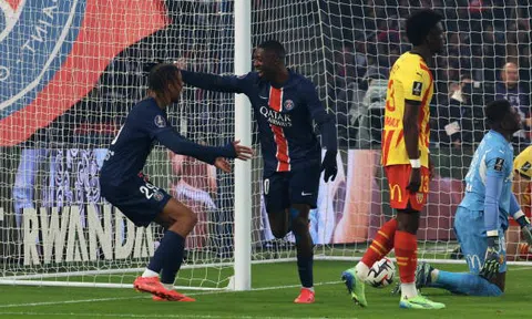 PSG 1-0 Lens: Dembele "giải hạn"; Tiếp mạch bất bại