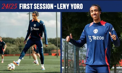 Rất nhanh chóng, Leny Yoro lập tức gây ấn tượng ở Man Utd