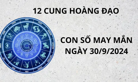 Tử vi 12 cung hoàng đạo ngày 30/9, chọn số may mắn số đẹp rước tài hút lộc cho các cung hoàng đạo