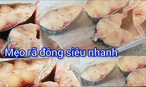 Mẹo rã đông cá cấp tốc, cá mềm ngon, không bị nát thịt, không bị tanh