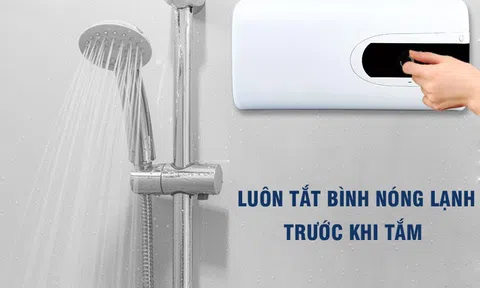 Có cần tắt bình nóng lạnh trước khi tắm không? Nhiều người thắc mắc nhưng không phải ai cũng trả lời đúng