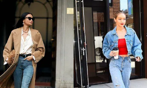 4 kiểu áo đẹp mặc cùng quần jeans mùa lạnh giúp nàng biến hóa phong cách