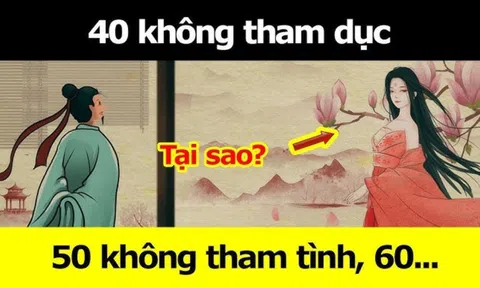 Tổ tiên dặn không sai: "40 không tham dục, 50 không tham tình...", đến 60 nhớ đừng tham điều này