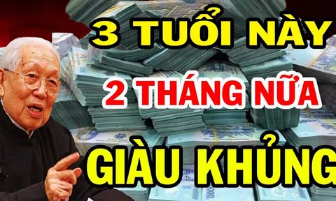 2 tháng nữa đến Tết Ất Tỵ 2025: 3 tuổi Lộc Lớn Về Tay, tiền vào như nước