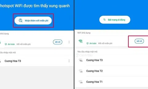 Điện thoại có 1 nút dễ kiếm, nhấn vào là bắt Wifi dễ dàng, không cần hỏi mật khẩu