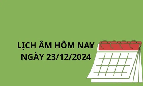 Lịch âm hôm nay ngày 23/12 làm gì cũng không thuận nên ai cũng phải chú ý kẻo hư hao tài lộc