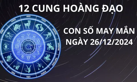 Tử vi ngày 26/12 con số may mắn cho 12 chòm sao thuận lợi hốt vàng hốt bạc đón vận may đổi đời