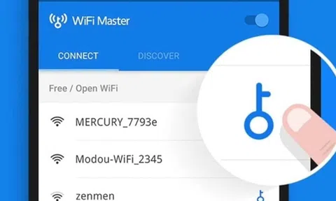 Điện thoại có 1 nút dễ tìm, nhấn vào là bắt Wifi miễn phí, không cần hỏi mật khẩu