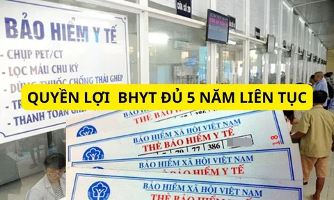 Quy định mới từ 1/7/2025 bảo hiểm y tế đủ 5 năm liên tục sẽ được hưởng 100% chi phí khám chữa, phải không?