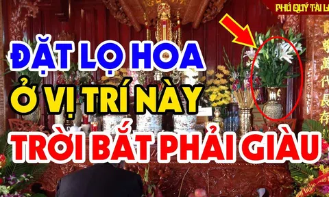 Lọ hoa đặt bên trái hay bên phải mới đúng: Đặt vị trí này mới hợp phong thuỷ nhất