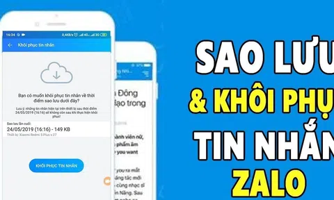 Cách khôi phục tin nhắn đã xóa trên zalo: Nắm lấy để dùng khi cần thiết