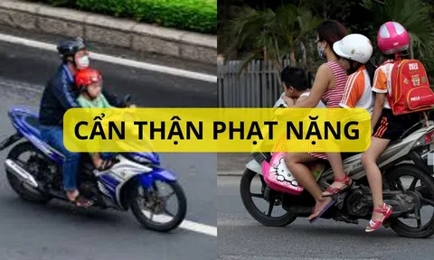 Chú ý người dân đi xe máy chở theo trẻ em phải làm điều này kẻo bị CSGT phạt lên tới 14 triệu