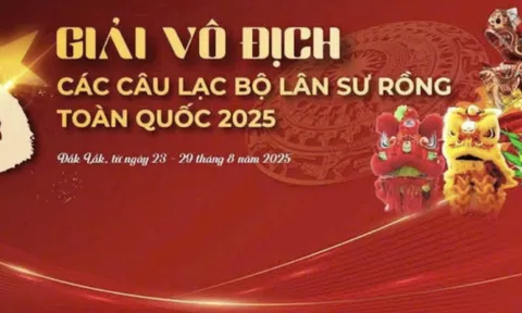 Giải Lân Sư Rồng toàn quốc 2025: Không gian văn hóa – thể thao bùng nổ tại Buôn Ma Thuột