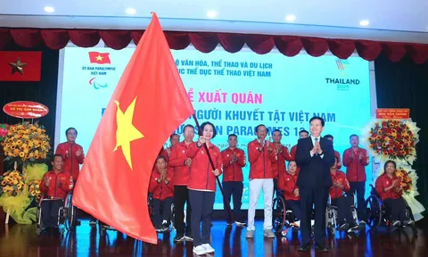 LỄ XUẤT QUÂN ĐOÀN THỂ THAO NGƯỜI KHUYẾT TẬT VIỆT NAM THAM DỰ ASEAN PARA GAMES 13: TIẾP LỬA Ý CHÍ – LAN TỎA NGHỊ LỰC VIỆT NAM